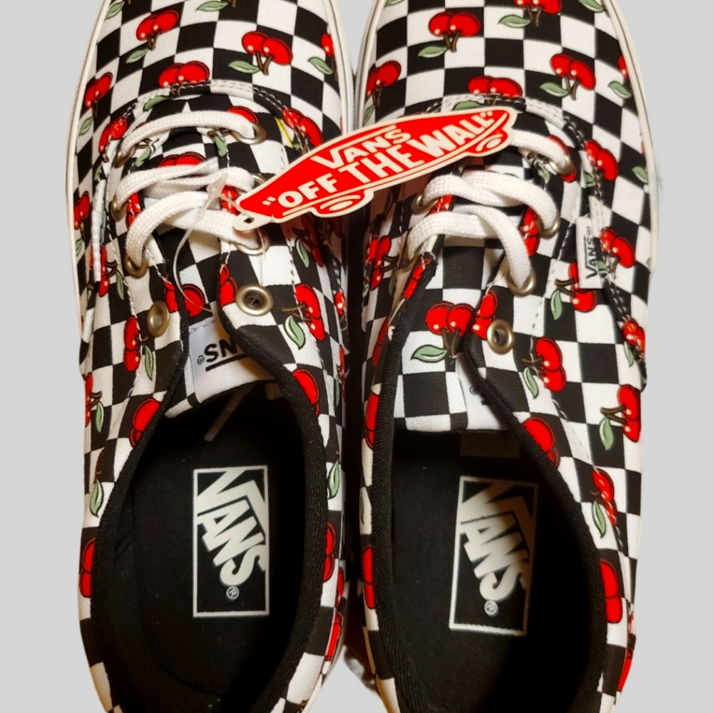 Cherry Checker Vans NIB!
